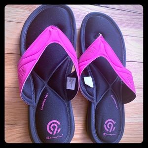 Champion memory foam flip flops